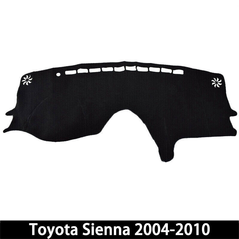 Dashboard Cover Mat For Toyota Sienna 2011-2014 – Black Carpet Dash Pad, USA Made