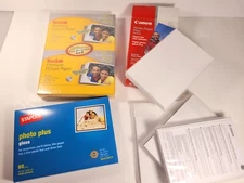 New Unopened 4x6 Glossy Photo Paper- Lot of 470 Sheets Kodak / Canon / Staples