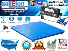 Selleton Floor Scale Pallet Scale With Software & Usb 5000 Lb 1 Lb (40 X 40)