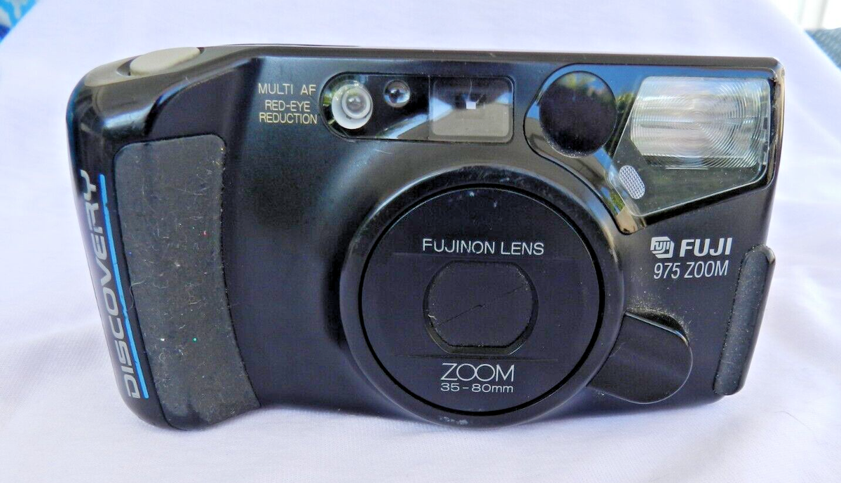 Vintage Fuji Discovery 975 Zoom Panorama 35mm Film Camera, good condition