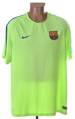 BARCELONA SPAIN 2017/2018 TRAINING FOOTBALL SHIRT JERSEY NIKE SIZE