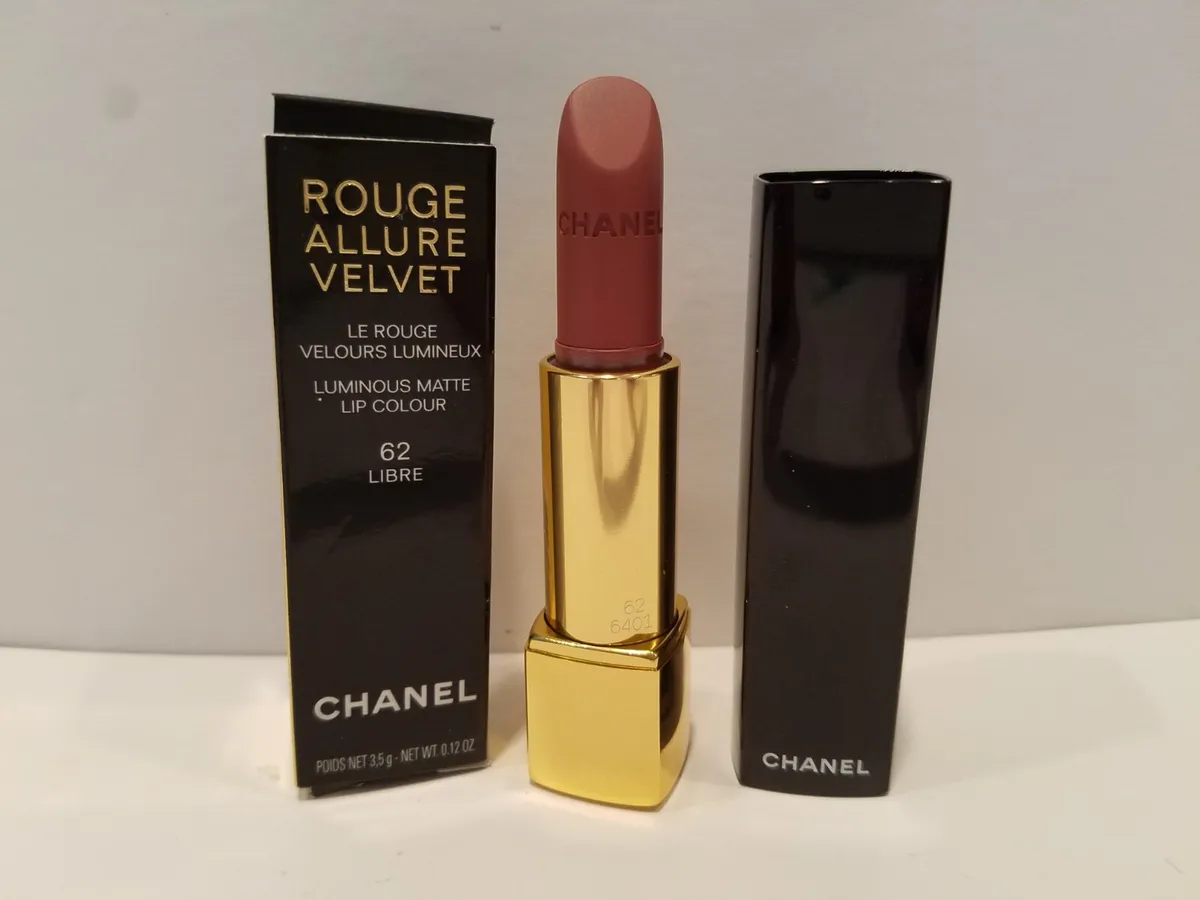 Chanel Rouge Allure Velvet Luminous Matte Lipstick #62 Libre 0.12 Oz