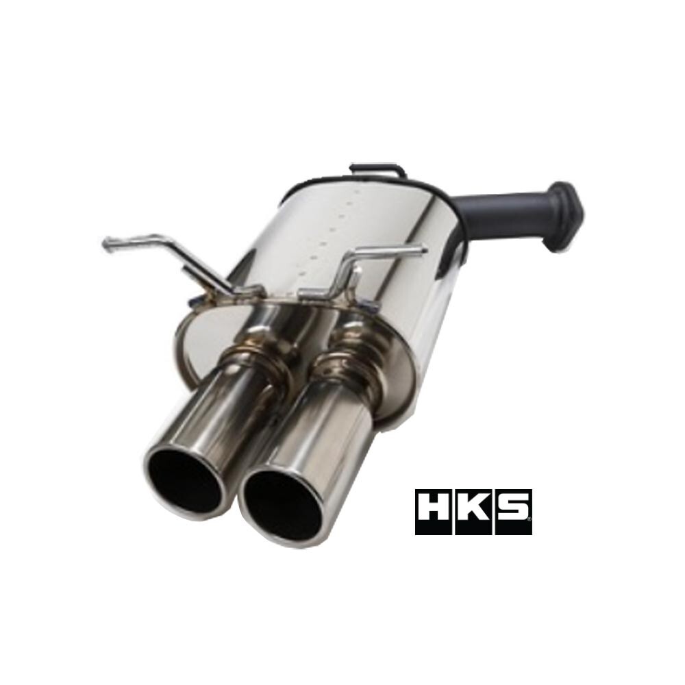 HKS Hi-Power AxleBack Exhaust w/Dual E1 Tips for 03-06