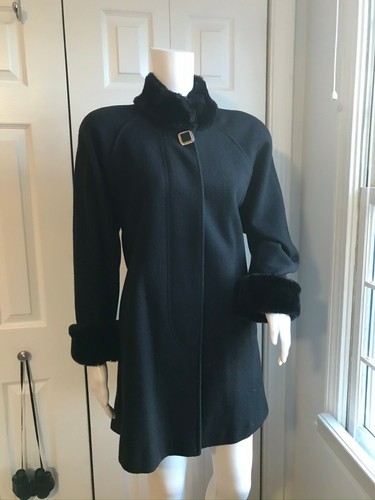 6P Black Wool Coat/Jacket | eBay
