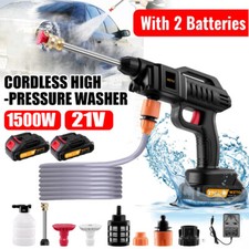 Cordless Pressure Washer 2Battery Multipurpose Handheld High-Pressure Washer Gun