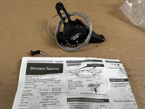 NOS Shimano Tourney SL-TY22  Right/Rear 6 Speed Thumb Shift Lever - Picture 1 of 6
