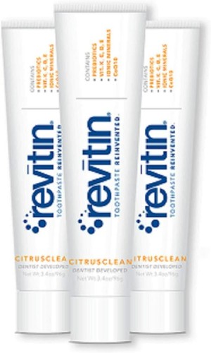 Revitin natürliche Zahnpasta und präbiotische orale Therapie - 3er Pack - Bild 2 von 8