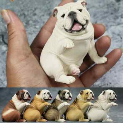 JXK 1/6 British Bulldog 4.0 Dog Pet Figure Animal Model Toys Xmas