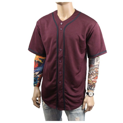 Mens Baseball Jersey Raglan Stripe Sports Uniform Team Hipster Tee Casual S-3X - 第 94/155 張圖片