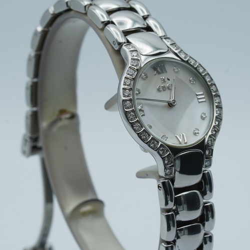 Ebel Beluga Women's Watch 25MM Steel Vintage Pearl Diamonds 9157428-20 Pretty 2 - Picture 3 of 9
