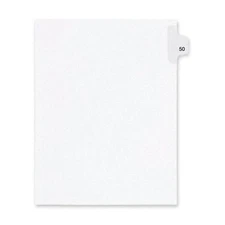 Kleer-Fax 25 Pack Legal Exhibit Index Dividers Tab 1/25 Cut 11X8"