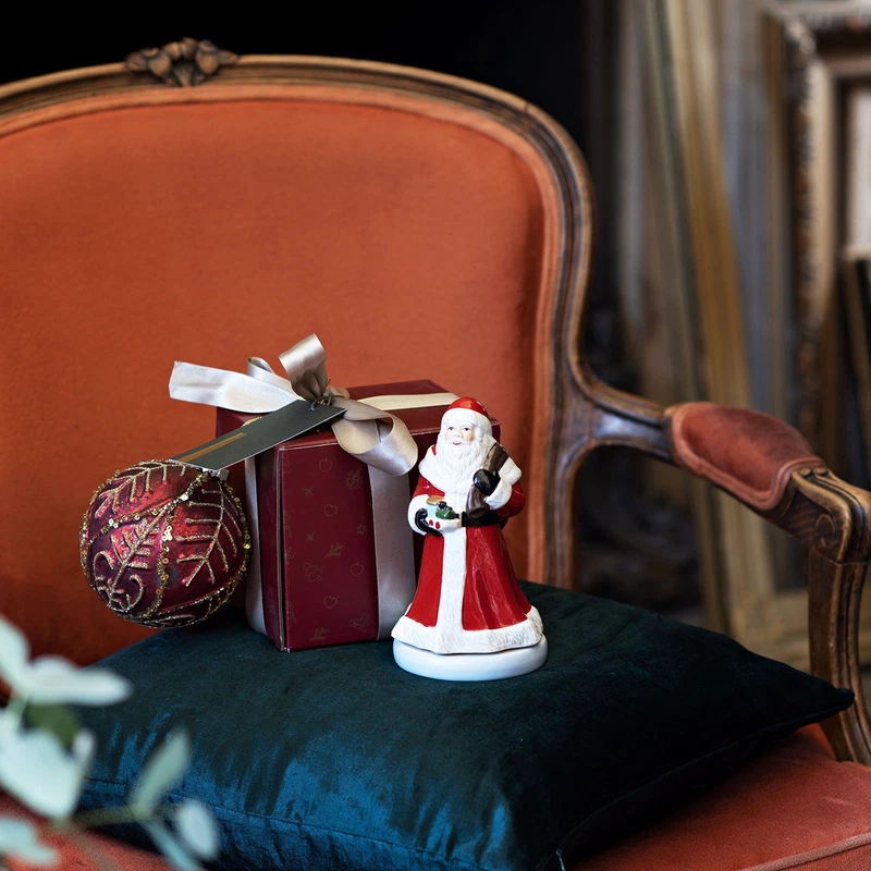 Carillon Babbo Natale Girevole Villeroy & Boch Nostalgic Melody 15 cm Porcellana, fotografia 8 di 9