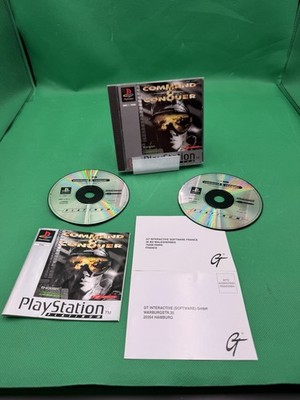 Command & Conquer Platinum PS1 Playstation 1 PAL Komplett 2 Disc Set Handbuch