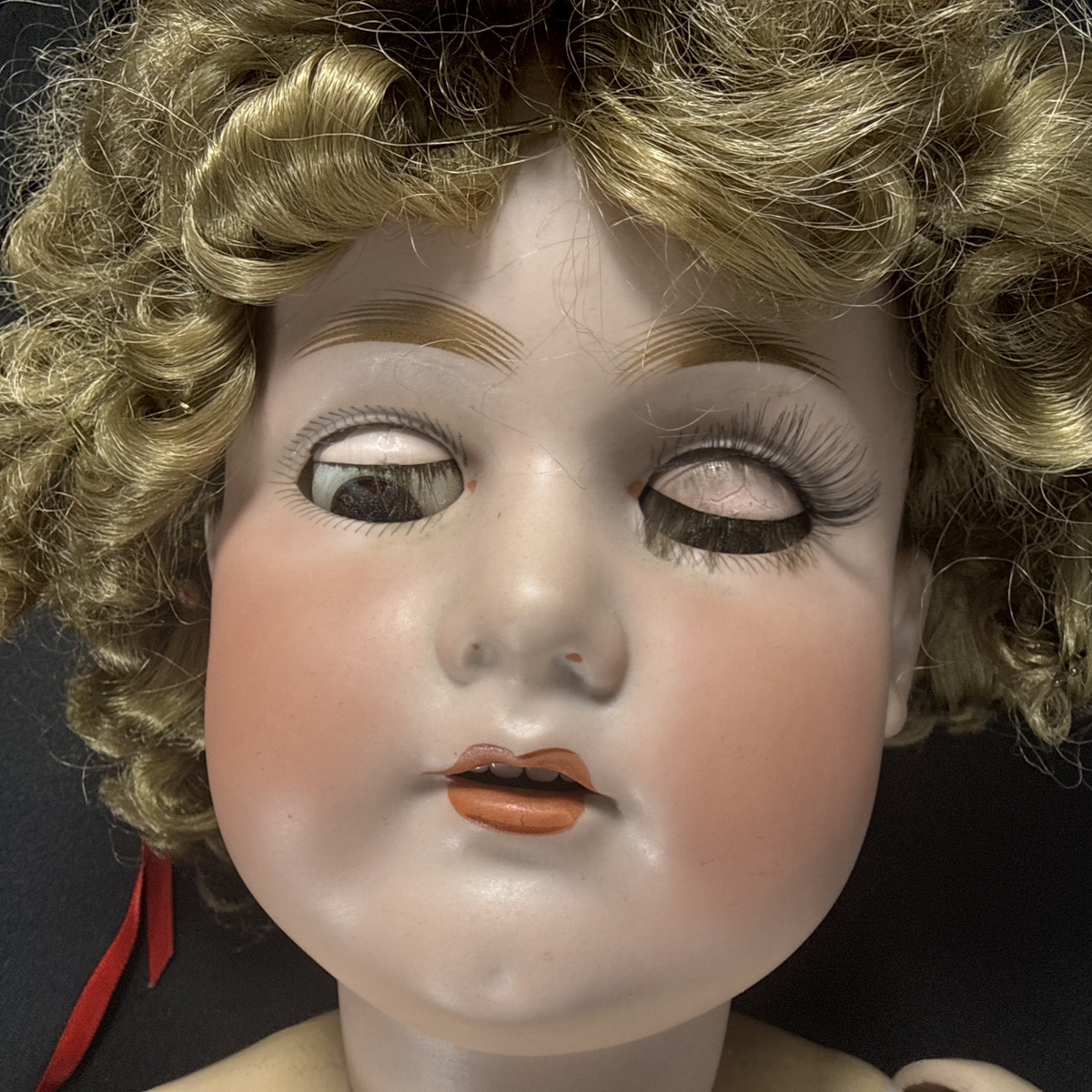 Antique German C.M. Bergmann & Halbig Bisque Head No 14 - 1916