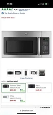 GE  JNM3163RJSS 1.6 cu. ft. Over-the-Range Microwave Oven Stainless Steel 