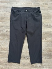 Lululemon Pants Mens ABC Classic Fit Sz 38 38x29 Trouser Warpstreme Gray Logo