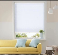 Cordless Light Filtering Cellular TDBU Shades for Windows Snow Drift 22-5/8x48