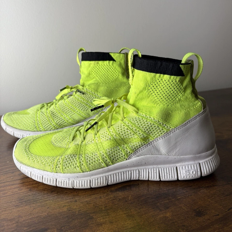 Nike Free Mercurial Superfly 'HTM' Volt White 689466-711 Mens Size 9 Rare 2014 - Image 3 of 4