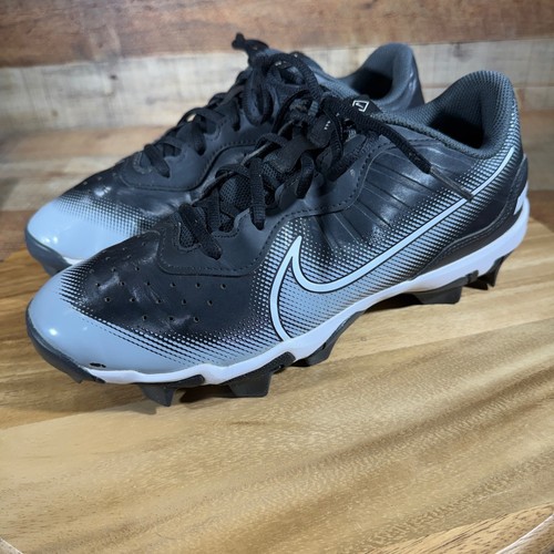 Nike Baseball Cleats Men 8 Black Alpha Huarache 4 Low DJ6524-011 Fastflex