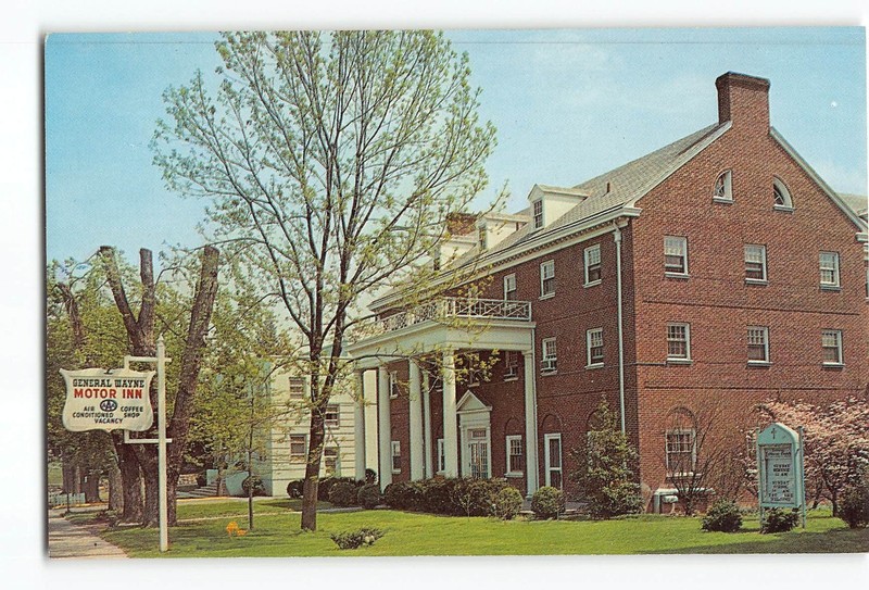 Waynesboro Virginia VA Vintage Postcard General Wayne Motor Inn