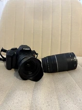 Canon EOS Rebel T5 Digital SLR Camera Black with 2 Lenses