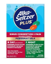 Alka-Seltzer Plus Max Strength PowerMax Sinus Congestion & Pain  Exp 05/2027