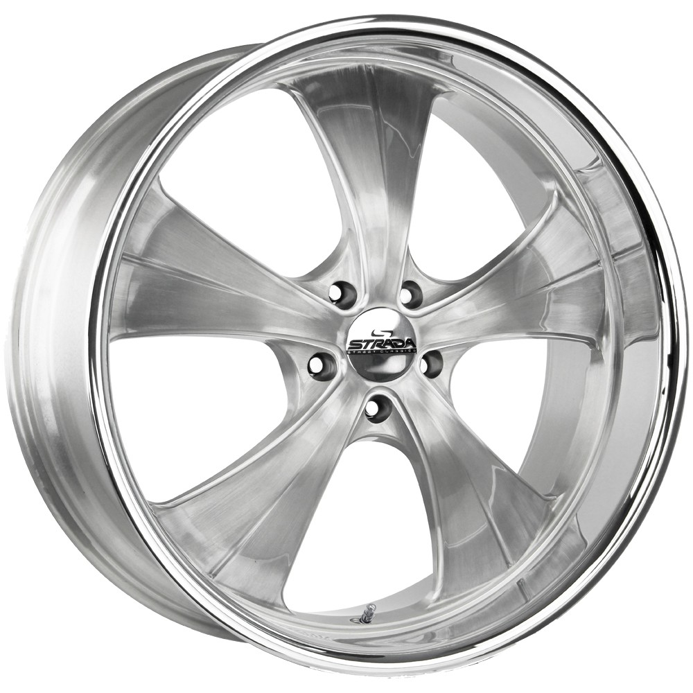 (Set-4) Strada C02 Old Skool 24x10 6x135 +24mm Brushed SSL Wheels Rims ...