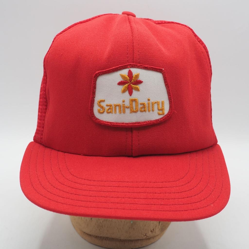 Sani Dairy Patch Mesh Adjustable Snapback Trucker… - image 1