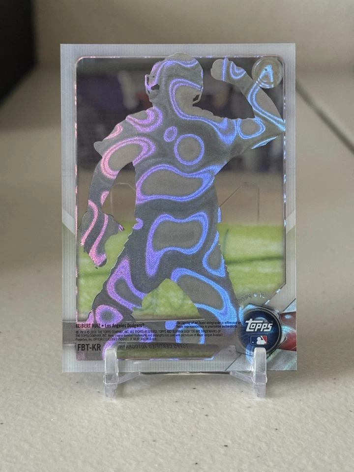 2018 Bowman High Tek Auto /99 Keibert Ruiz #FBT-KR (AU, RC) Los Angeles Dodgers  - Image 2 of 2