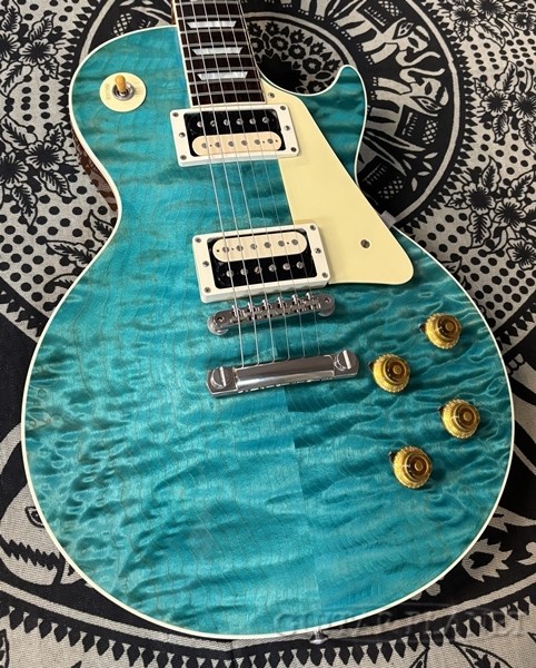 ☆美品☆Les Paul Traditional Pro Aqua Blue Epiphone 2014 Les Paul Traditional PRO Electric Guitar Satin