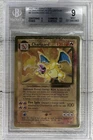 BGS 9 Mint Charizard Gold Metal Promo Celebrations Ultra Premium Coll. 4/102 UPC