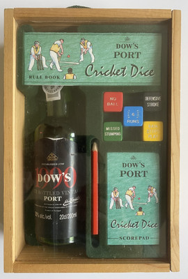 Dow's Port Cricket Würfel Vintage Spiel - nicht ''gebraucht'', aber der Port wurde getrunken!
