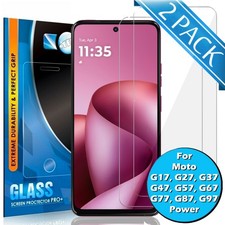 For Motorola Moto G17 G37 G57 G67 G77 Edge 70 Tempered Glass Screen Protector