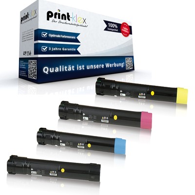 4x Kompatible Tonerkartuschen für Xerox 7800 Ersatz Cartridges-Drucker Pro Serie