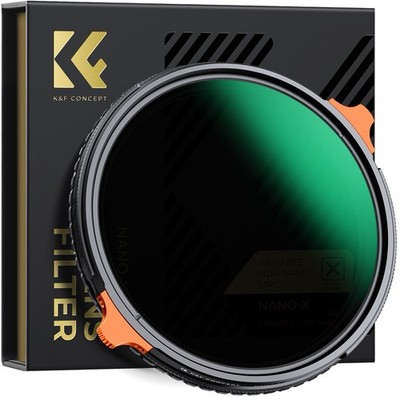 K&F CONCEPT Variable ND4-64 Lens Filter &Polarizing Effect 2-in-1 67/77mm Nano-X