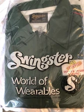 NOS  1970-80s Swingster Dekalb Pfizer Genetics Jacket Size Large Lined Nylon