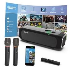 MUSKY Smart Karaoke Machine for Adults - with Screen mirroring, 2 Wireless