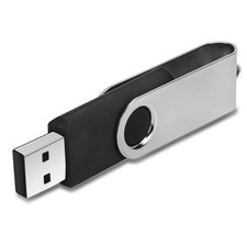 IMEASON Swivel Design 16GB USB Flash Drive with Keychain, 2.0 Black