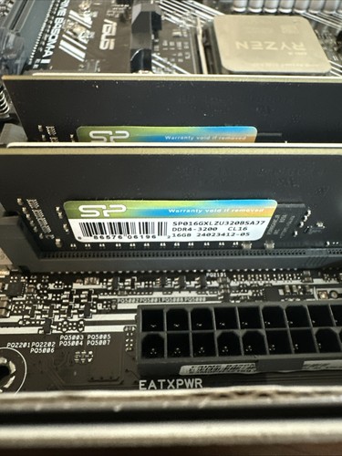 ASUS Prime B450M-AII Motherboard + AMD Ryzen 7 5700X3D CPU + 32GB DDR4-3200 RAM - Afbeelding 5 van 6