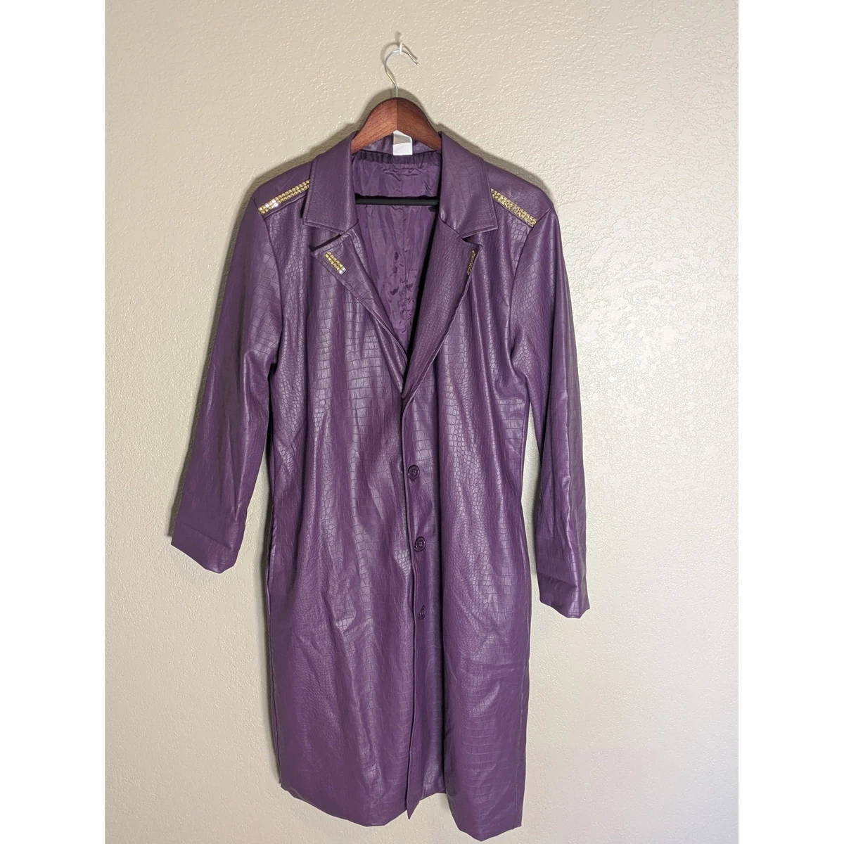 Trench Coat Purple Regular Size Coats, Jackets & Vests for Men for