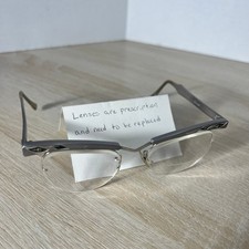 Vintage Bausch Lomb 1/10 12k GF 5 1/2 Alum Silver Eyeglasses Frames 20-48