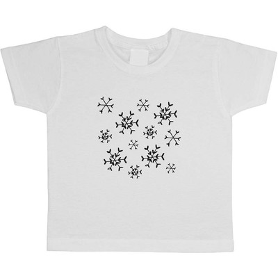 Kinder / Kinder T-Shirts Baumwolle ''Schneeflocken'' (TS008274)