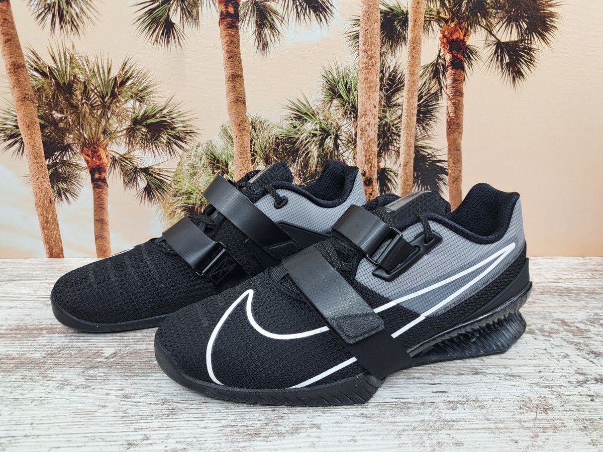 Nike Romaleos 4 Weightlifting Shoes Black White CD3463-010 Men's