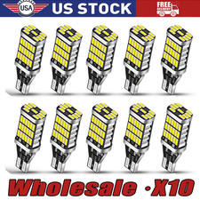 10x T15 921 912 Led Reverse Backup Light Bulbs W16w 916 6000k Super Bright White
