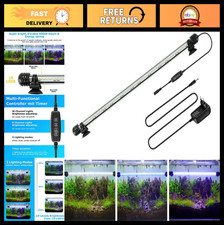 Submersible Aquarium Light with Timer  Dimming - 16" White/Blue Plant Light