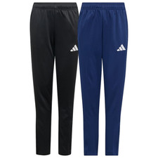 adidas Entrada26 Training Tracksuit Bottoms Kids Joggers Black Blue New