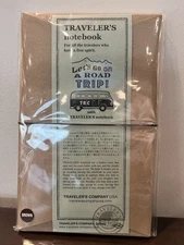 TRC Traveler's Factory Company Brown Notebook Cover Let's Go On a Road Trip NEW!