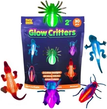 Trick or Treat Glow Sticks Party Favors with Skeletons & Pumpkins