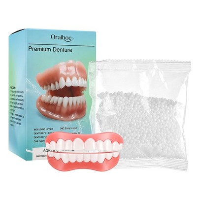 Full Denture Set For Men And Women Upper And Lower Denture False Teeth Personal