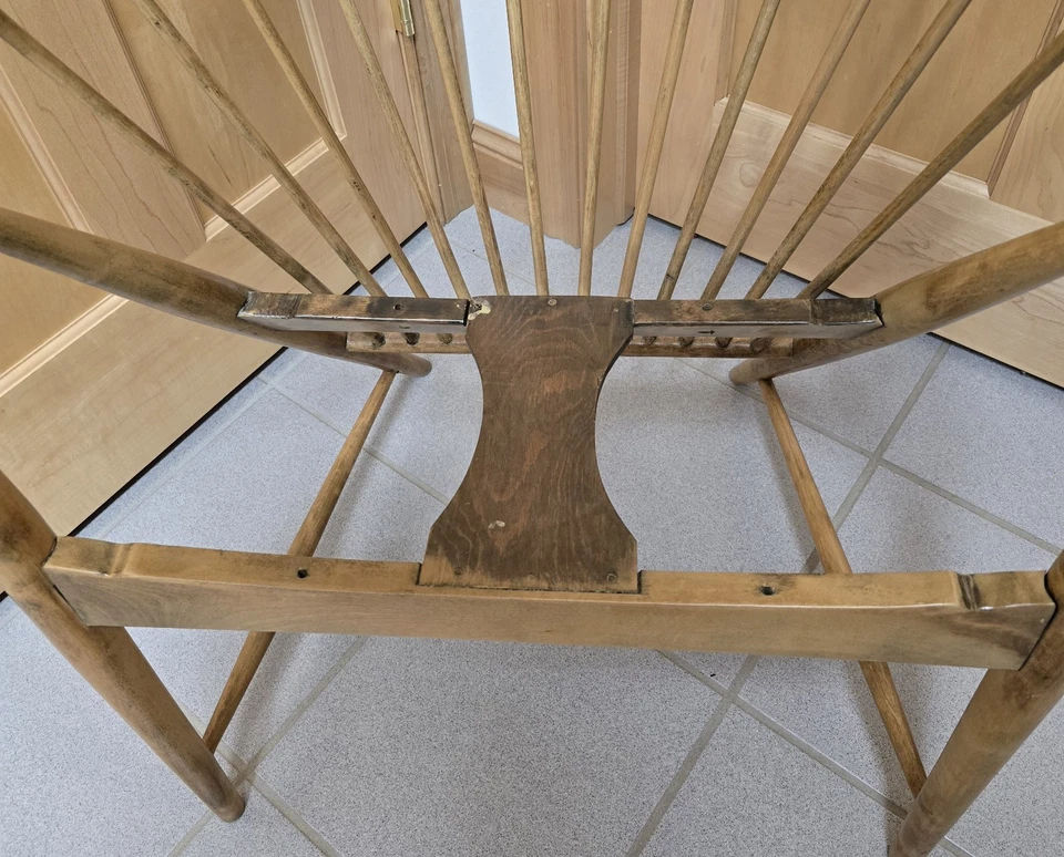 Silla de colección Mid-Century Sun Feather con husillo Sonna Rosen para Nassjo Stolfabrik, 1948 Foto 3 de 4